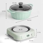 BUYDEEM 5-in-1 Slow Cooker with Nonstick Pot