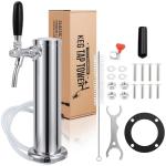 Adjustable Flow Kegerator Tower with Beer Faucet