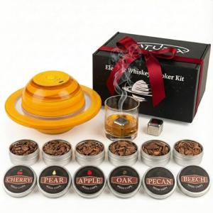 Electric Cocktail Smoker Kit with Wood Chips