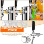 Adjustable Flow Kegerator Tower with Beer Faucet