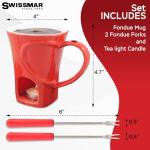 Swissmar Sweetheart Chocolate Fondue Mug Set