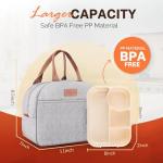 4-Compartment Bento Lunch Box Set in Grey