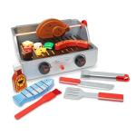Melissa & Doug Wooden Barbecue Play Food Set