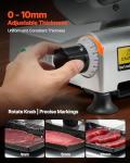 VEVOR 10-Inch Electric Meat Slicer with Adjustable Thickness