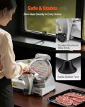 VEVOR 10-Inch Electric Meat Slicer with Adjustable Thickness