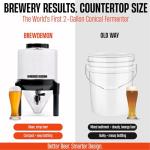 BrewDemon Frost Conical Fermenter for Home Brewing