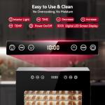 Stainless Steel Food Dehydrator with Adjustable Timer