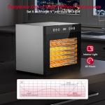 Stainless Steel Food Dehydrator with Adjustable Timer