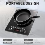 Portable Induction Cooktop with Touch Controls