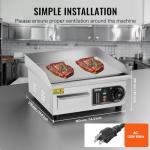 VEVOR 14in Electric Griddle with Shovels & Brushes