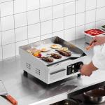 VEVOR 14in Electric Griddle with Shovels & Brushes