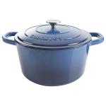 Sapphire Blue 7-Quart Enameled Cast Iron Dutch Oven