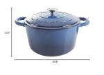 Sapphire Blue 7-Quart Enameled Cast Iron Dutch Oven