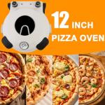 12-Inch Retro Indoor Pizza Oven with Timer