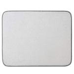 Absorbent Microfiber Dish Drying Mat, Grey 19.2" x 15.8