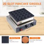 25PC Mini Pancake Maker Electric Griddle Machine