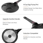 Nonstick Pancake Pan for All Stovetops, 10.5 Inch