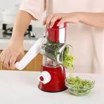 X&E Hand Crank Cheese Grater with Slicer Blades