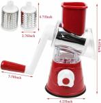X&E Hand Crank Cheese Grater with Slicer Blades