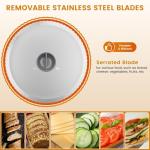 AERKINE Electric Meat Slicer with Adjustable Thickness