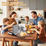 AERKINE Electric Meat Slicer with Adjustable Thickness