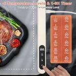 FYY Portable Food Warming Mat with Timer and Heat Settings