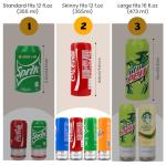 Colorful Silicone Can Covers for Skinny Cans (4-Pack)