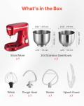 VEVOR Electric Stand Mixer with Stainless Steel Bowls