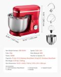 VEVOR Electric Stand Mixer with Stainless Steel Bowls