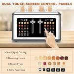 4-Slice Stainless Steel Toaster with Touch Screen