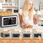 4-Slice Stainless Steel Toaster with Touch Screen