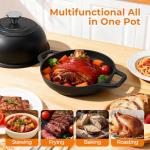 5QT Pre-Seasoned Cast Iron Dutch Oven