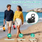 Cordless Portable Smoothie Blender with Leakproof Lid