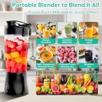 Cordless Portable Smoothie Blender with Leakproof Lid