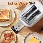 Aigostar Retro 2-Slice Stainless Steel Toaster