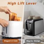 Aigostar Retro 2-Slice Stainless Steel Toaster