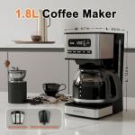 Programmable 12-Cup Coffee Maker with Brew Options