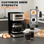 Programmable 12-Cup Coffee Maker with Brew Options