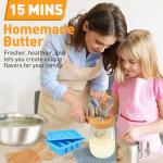 TeeMars Hand Crank Butter Churn Set 34oz