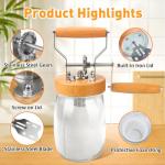 TeeMars Hand Crank Butter Churn Set 34oz