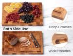 Set of 3 Bamboo Cutting Boards with Holder