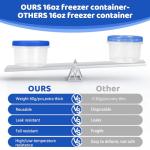 10 Pack Ultra Thick Freezer Storage Containers