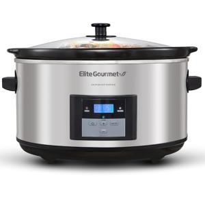 Elite Gourmet 8.5Qt Digital XL Slow Cooker