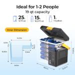 BougeRV 12V Portable Car Refrigerator 19QT