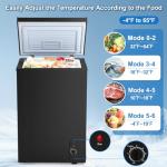 Dawmilon 3.5 Cu.Ft Energy Efficient Chest Freezer