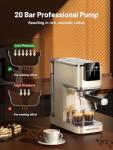 KEENSTAR 20-Bar Espresso Machine with Milk Frother