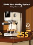 KEENSTAR 20-Bar Espresso Machine with Milk Frother