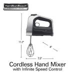 Hamilton Beach Cordless Electric Hand Mixer with LCD