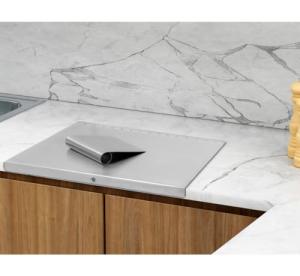 Stainless Steel Cutting Board with Dough Cutter