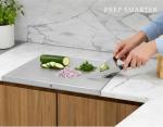 Stainless Steel Cutting Board with Dough Cutter
